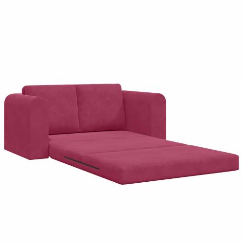 Floor Sofa Bed 2-u-1 Bordo 148x71x83 cm Baršun Cijena