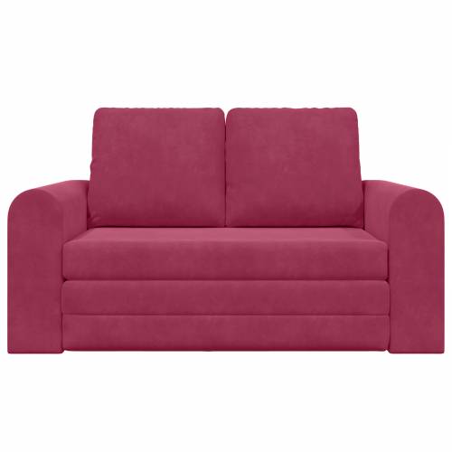 Floor Sofa Bed 2-u-1 Bordo 148x71x83 cm Baršun Cijena