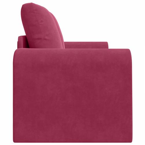 Floor Sofa Bed 2-u-1 Bordo 148x71x83 cm Baršun Cijena
