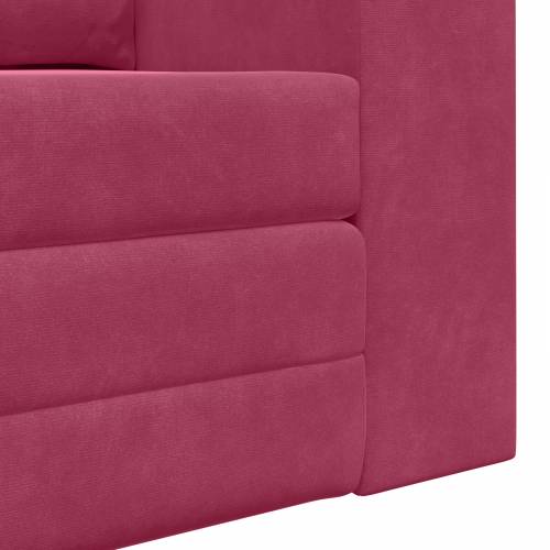 Floor Sofa Bed 2-u-1 Bordo 148x71x83 cm Baršun Cijena