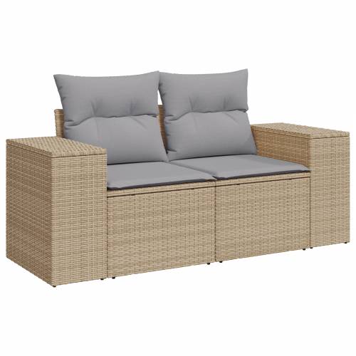 10-dijelni vrtni sofa set s jastučićima Bež Poliratan Acacia Cijena