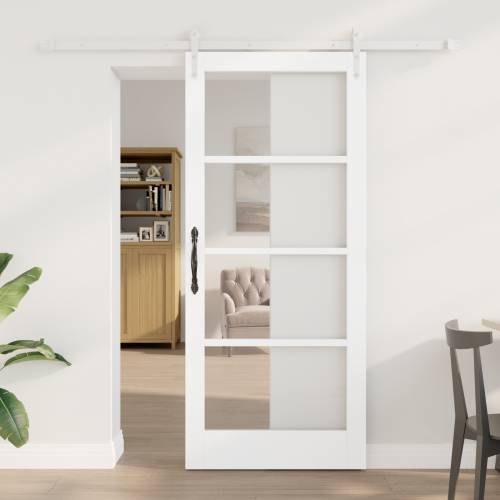 klizna vrata s opremom set bijela 86x198,5 cm vrata od punog bora Cijena