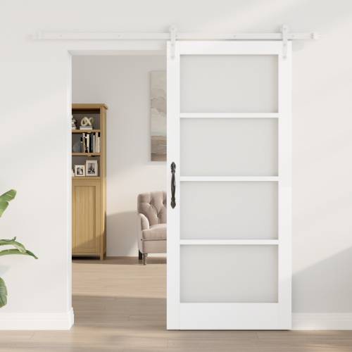 klizna vrata s opremom set bijela 86x198,5 cm vrata od punog bora Cijena