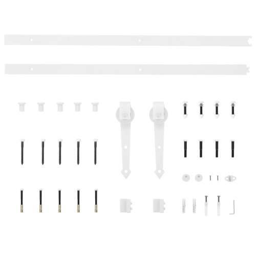 klizna vrata s opremom set bijela 86x198,5 cm vrata od punog bora Cijena