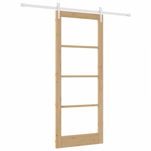 Klizna vrata s hardverskim setom 86x211 cm Čvrsto drvo bor Cijena