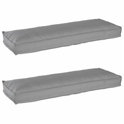 Jastučići za paletu za klupu 2 kom Siva 120x40x8 cm Oxford tkanina Cijena