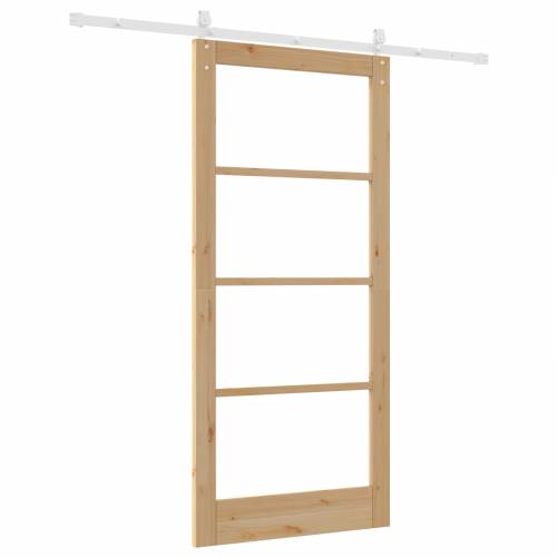 klizna vrata sa setom hardvera 93x202 cm čvrsta borovina Cijena