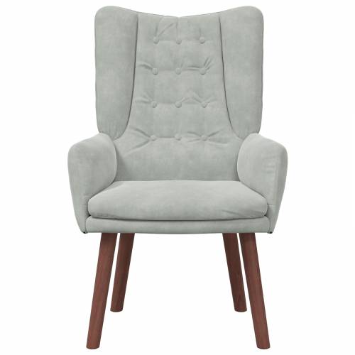 Udobna Fotelja Svjetlosiva Velvet Cijena