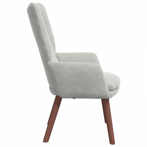 Udobna Fotelja Svjetlosiva Velvet Cijena
