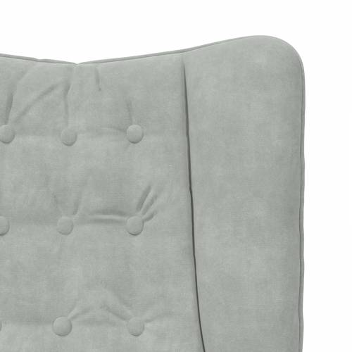 Udobna Fotelja Svjetlosiva Velvet Cijena