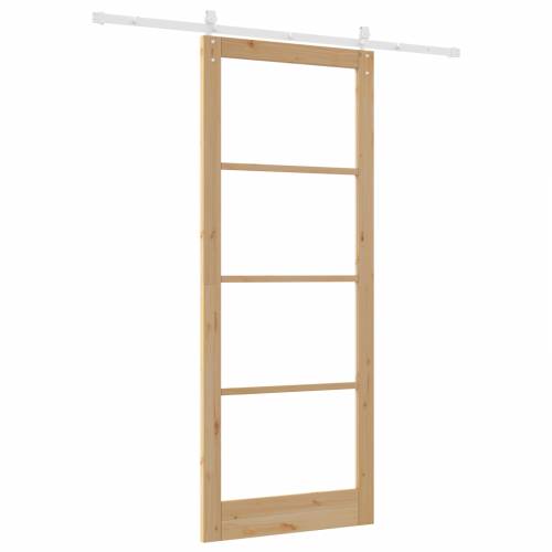 Klizna Vrata sa Setom Opreme 93x232 cm Puno Drvo Bor Cijena