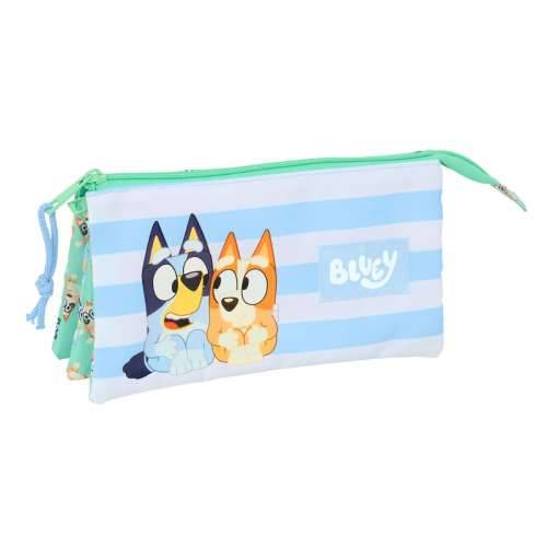 Trostruka pernica Bluey Sisters Zelena 22 x 12 x 3 cm Cijena