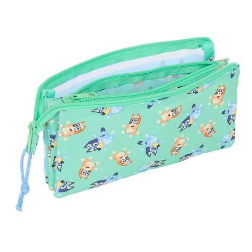 Trostruka pernica Bluey Sisters Zelena 22 x 12 x 3 cm Cijena