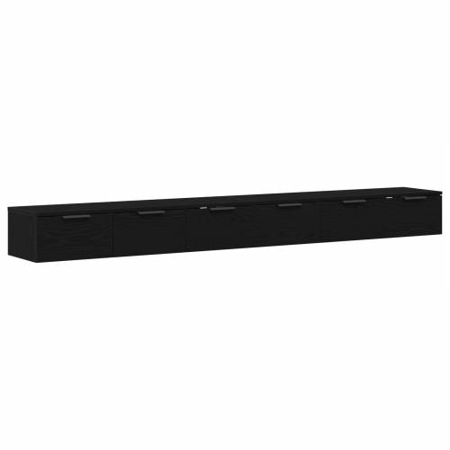 Zidni ormani 2 kom Crni hrast 102x30x20 cm Cijena