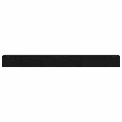 Zidni ormani 2 kom Crni hrast 102x30x20 cm Cijena