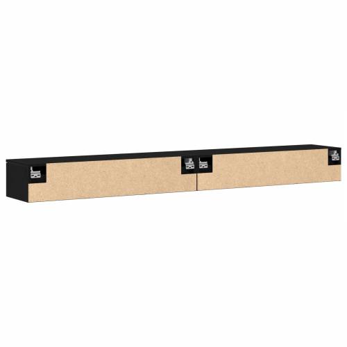 Zidni ormani 2 kom Crni hrast 102x30x20 cm Cijena