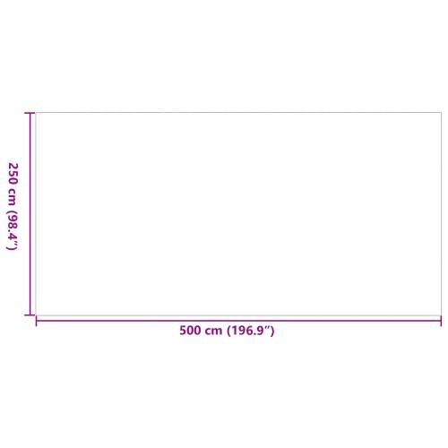 Vanjski Tepih ‘ARAKIL’Crna i Siva 250x500 cm PP Cijena