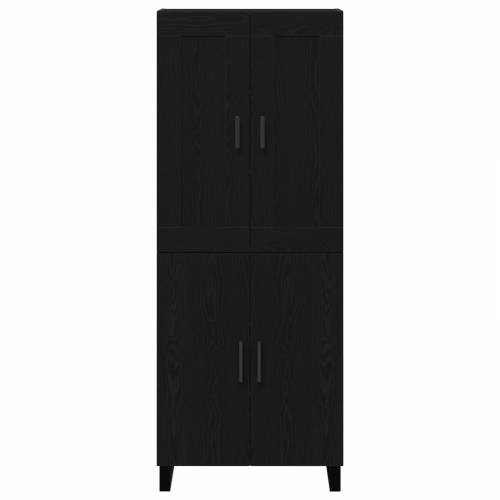 Visoki ormar crni hrast 69.5x34x180 cm inženjersko drvo Cijena