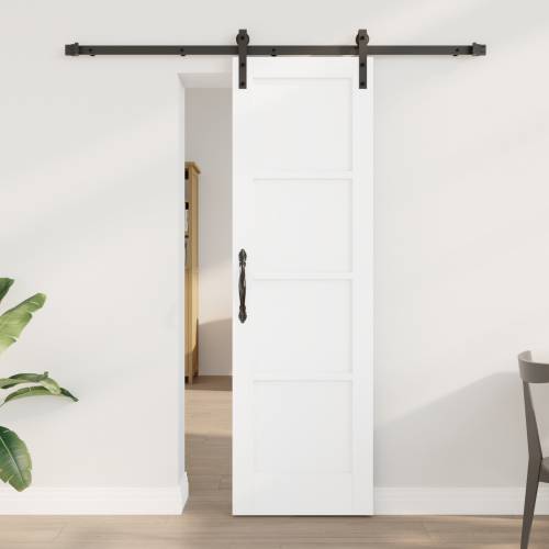 klizna vrata s setom za opremu bijela 61x198,5 cm čvrsti bor Cijena