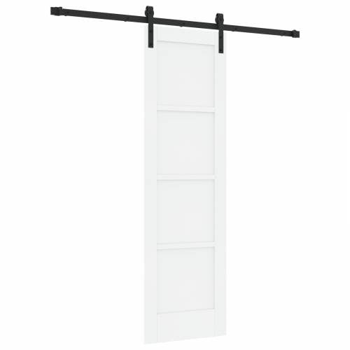 klizna vrata s setom za opremu bijela 61x198,5 cm čvrsti bor Cijena