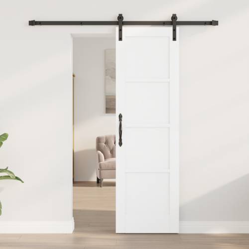 klizna vrata s setom za opremu bijela 61x198,5 cm čvrsti bor Cijena