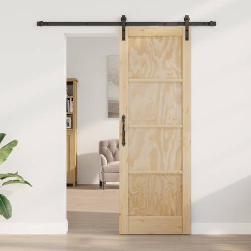klizna vrata s setom hardvera 73.5x211 cm čvrsta borovina Cijena