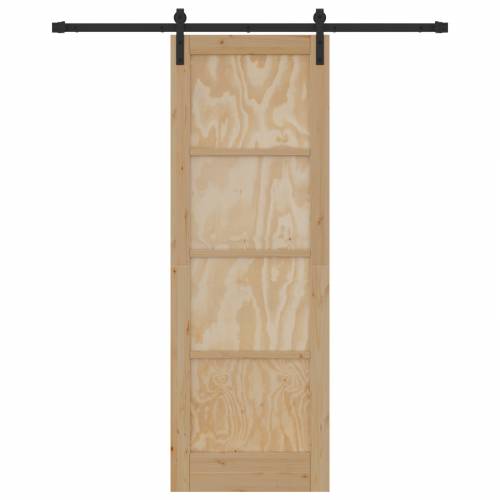 klizna vrata s setom hardvera 73.5x211 cm čvrsta borovina Cijena