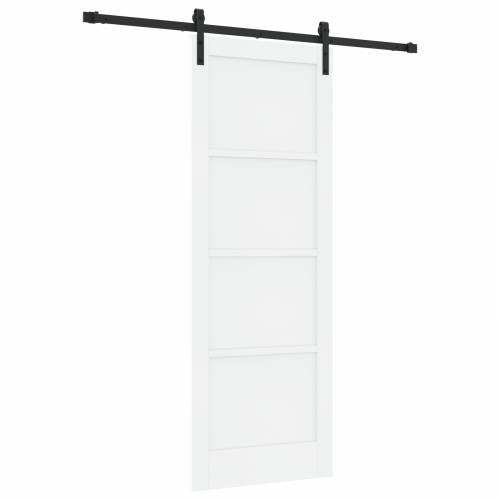 klizna vrata sa setom dijelova bijela 78x211 cm čvrsto drvo bor Cijena