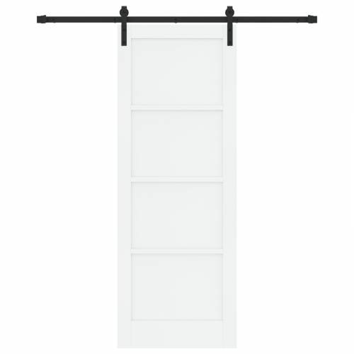 klizna vrata sa setom dijelova bijela 78x211 cm čvrsto drvo bor Cijena