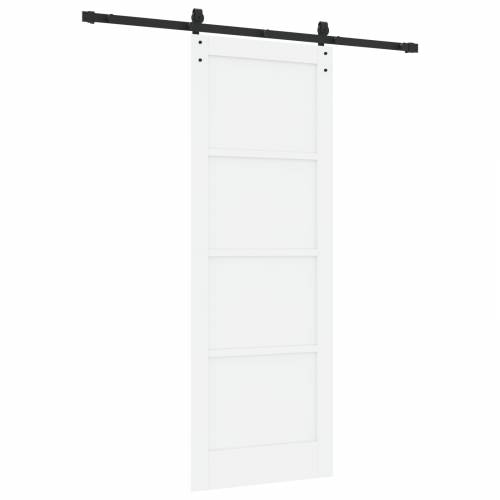 klizna vrata sa setom dijelova bijela 78x211 cm čvrsto drvo bor Cijena