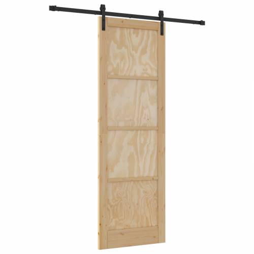 klizna vrata s opremom 78x232 cm čvrsta borovina Cijena