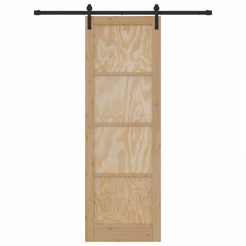 klizna vrata s opremom 78x232 cm čvrsta borovina Cijena