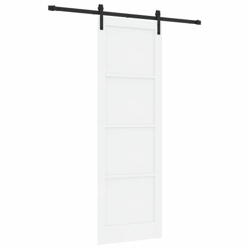 klizna vrata s opremom bijela 78x232 cm čvrsto drvo bor Cijena