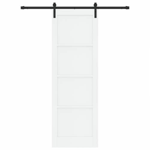 klizna vrata s opremom bijela 78x232 cm čvrsto drvo bor Cijena