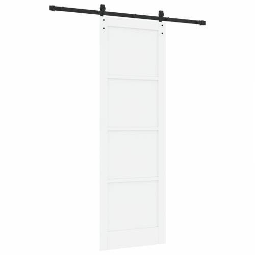 klizna vrata s opremom bijela 78x232 cm čvrsto drvo bor Cijena