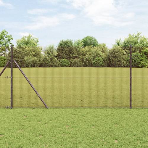 zavarena žičana ograda crvena 1.5x25 m čelik Cijena