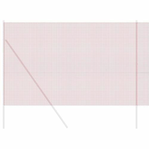 zavarena žičana ograda crvena 1.5x25 m čelik Cijena