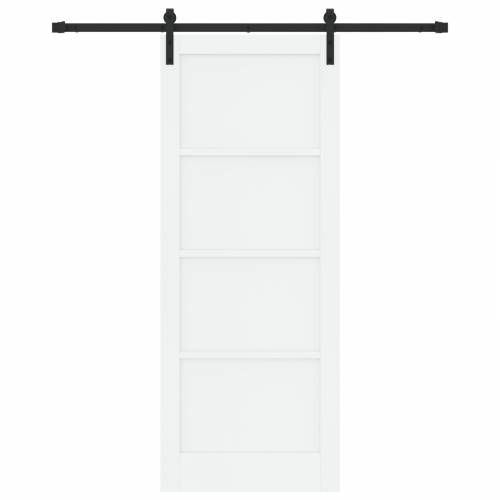 klizna vrata s setom hardvera bijela 83x211 cm čvrsto drvo bor Cijena