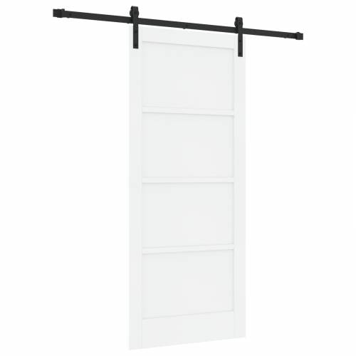 klizna vrata s opremom bijela 86x198.5 cm čvrst bor Cijena