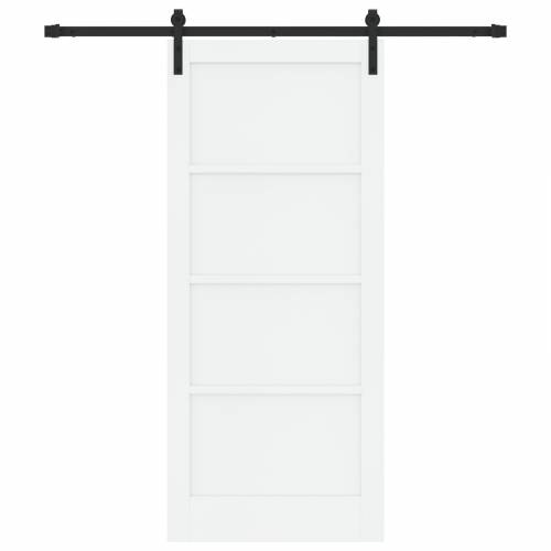 klizna vrata s opremom bijela 86x198.5 cm čvrst bor Cijena