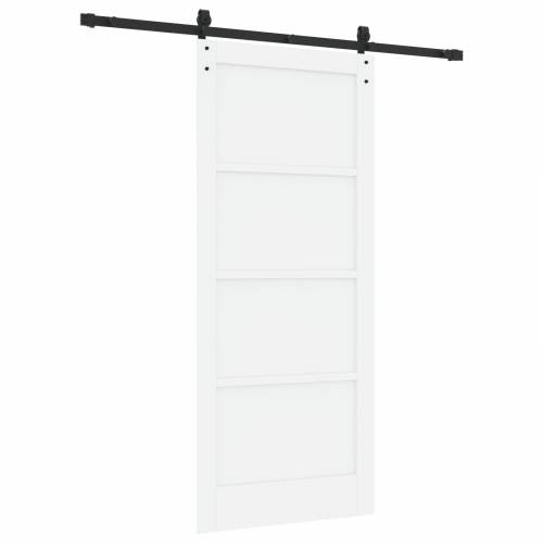 klizna vrata s opremom bijela 86x198.5 cm čvrst bor Cijena