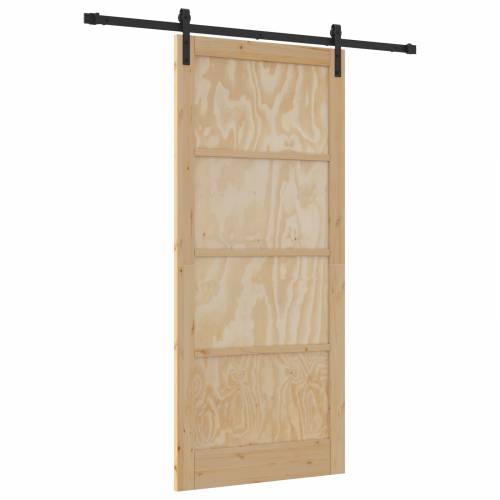 klizna vrata s hardverskim setom 93x211 cm Čvrsta drva od bora Cijena