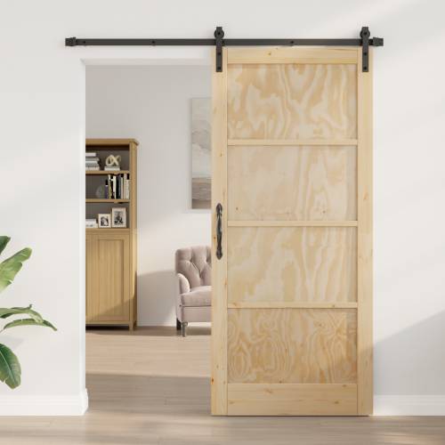 klizna vrata s hardverskim setom 93x211 cm Čvrsta drva od bora Cijena