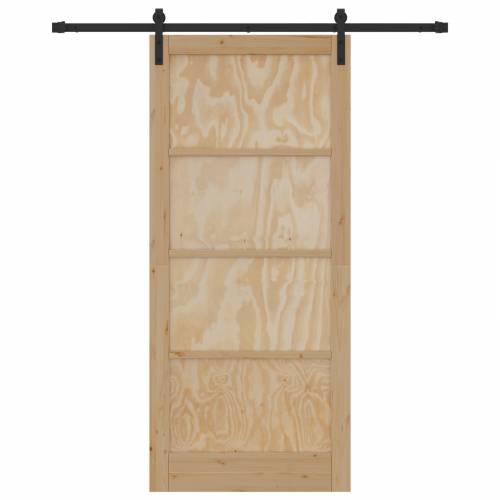 klizna vrata s hardverskim setom 93x211 cm Čvrsta drva od bora Cijena