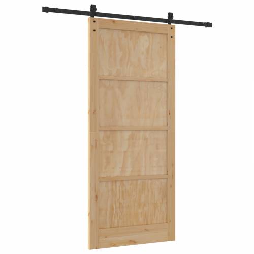 klizna vrata s hardverskim setom 93x211 cm Čvrsta drva od bora Cijena