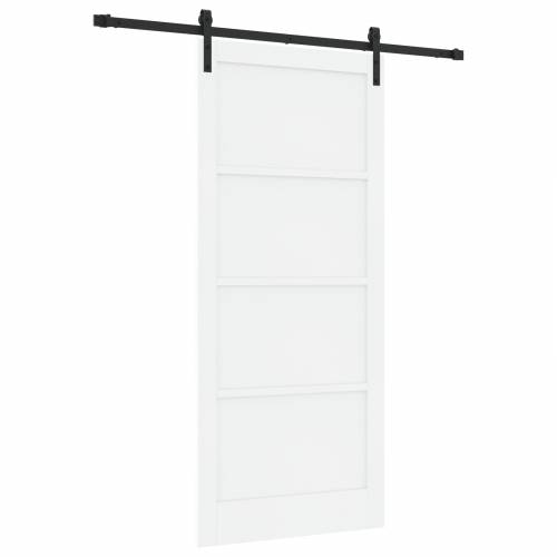 klizna vrata s setom hardvera bijela 93x211 cm solidno drvo bora Cijena