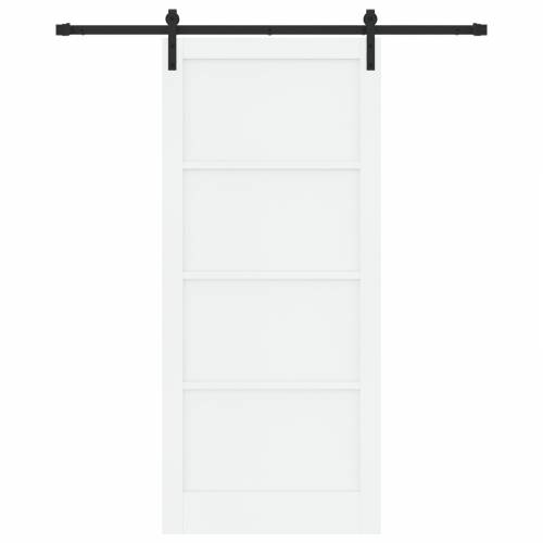 klizna vrata s setom hardvera bijela 93x211 cm solidno drvo bora Cijena