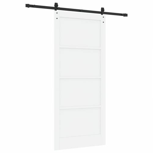 klizna vrata s setom hardvera bijela 93x211 cm solidno drvo bora Cijena