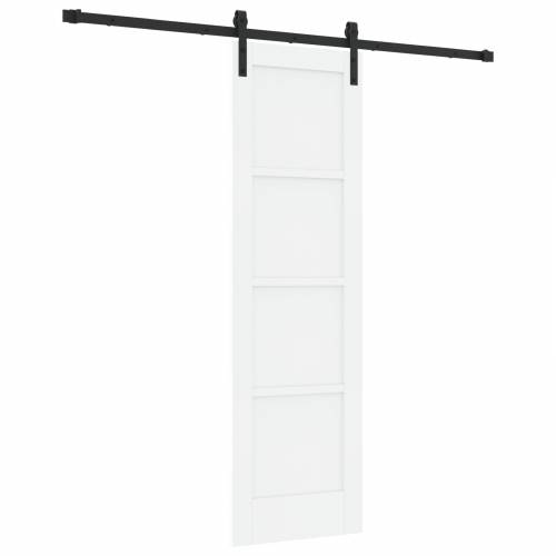 klizna vrata s setom hardvera bijela 61x198.5 cm čvrsto drvo bor Cijena