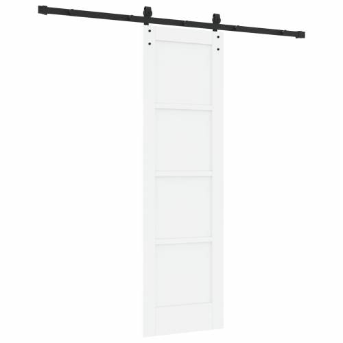 klizna vrata s setom hardvera bijela 61x198.5 cm čvrsto drvo bor Cijena